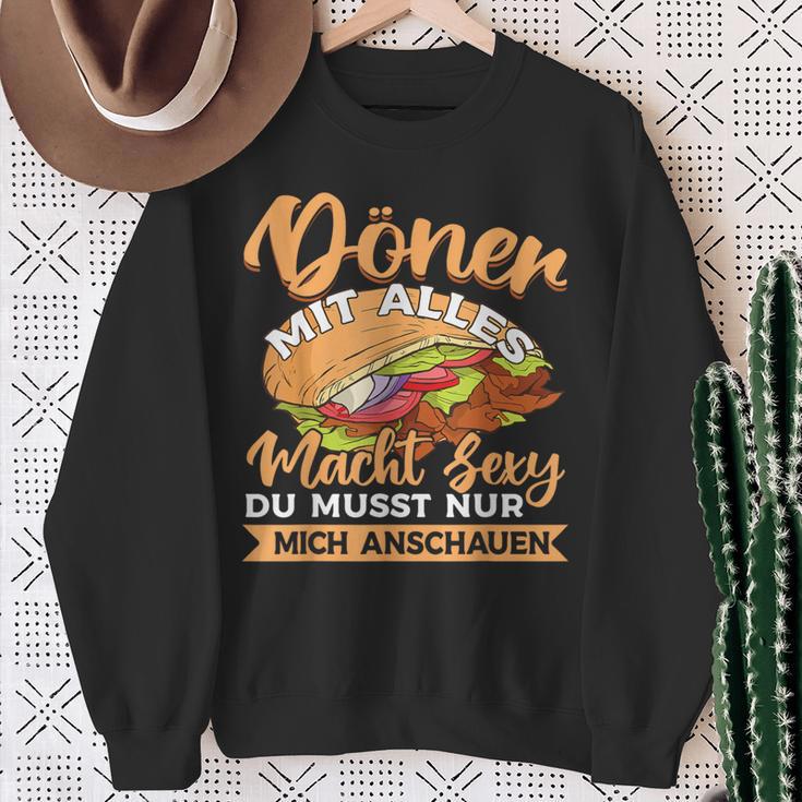 Doner Kebab Power Sexy Sweatshirt Geschenke für alte Frauen