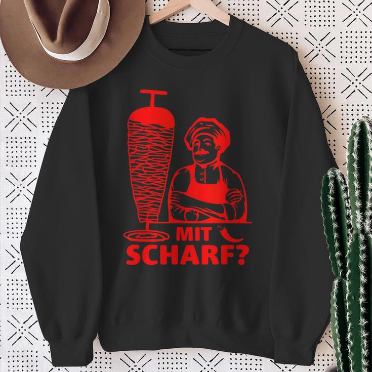 Doner Kebab Doner Shop With Scharf Sweatshirt Geschenke für alte Frauen