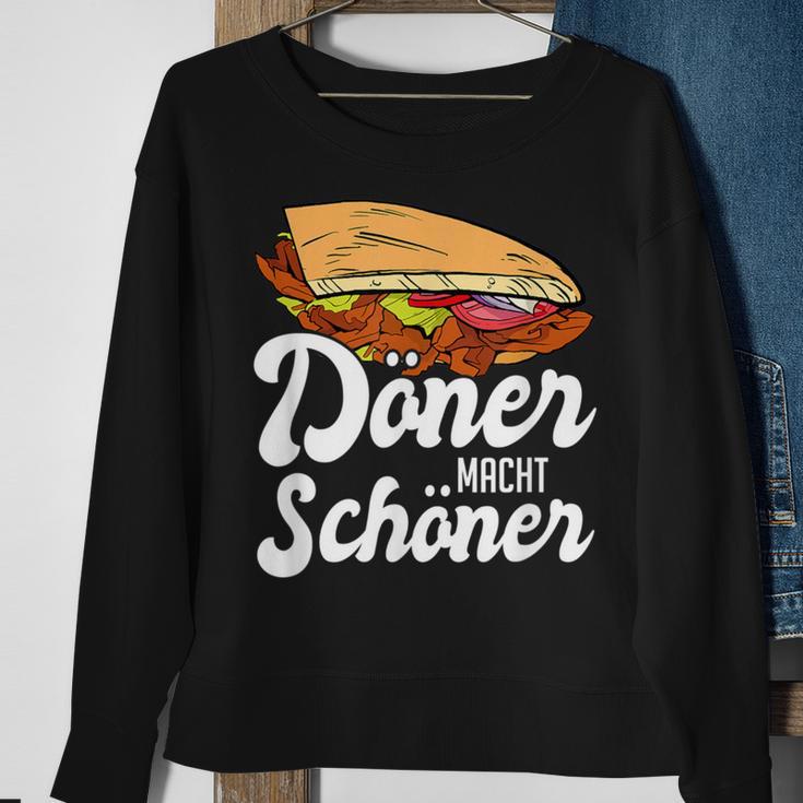 Doner Macht Schönen Kebap Saying Black S Sweatshirt Geschenke für alte Frauen