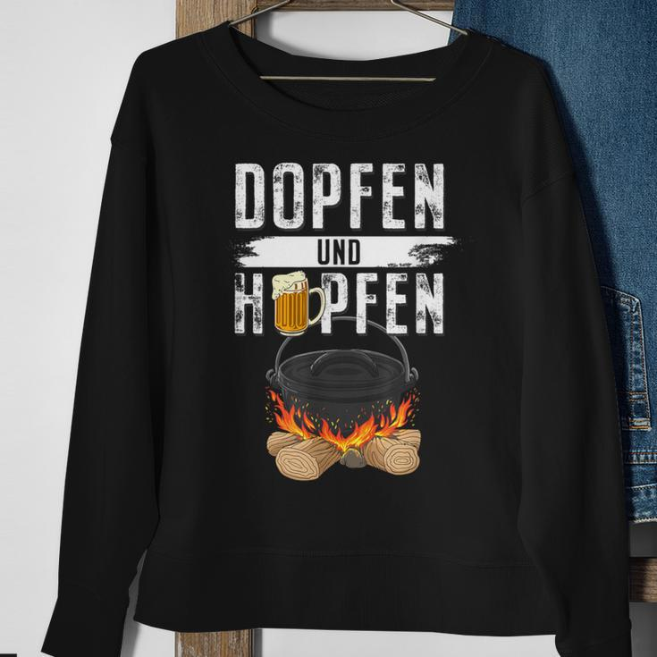 Dopfen & Hopfen Dutch Oven Bbq Sweatshirt Geschenke für alte Frauen