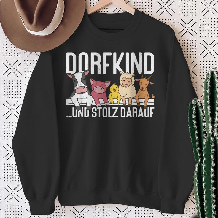 Dorfkind Und Stolz Darauf Farmers Children's Sweatshirt Geschenke für alte Frauen