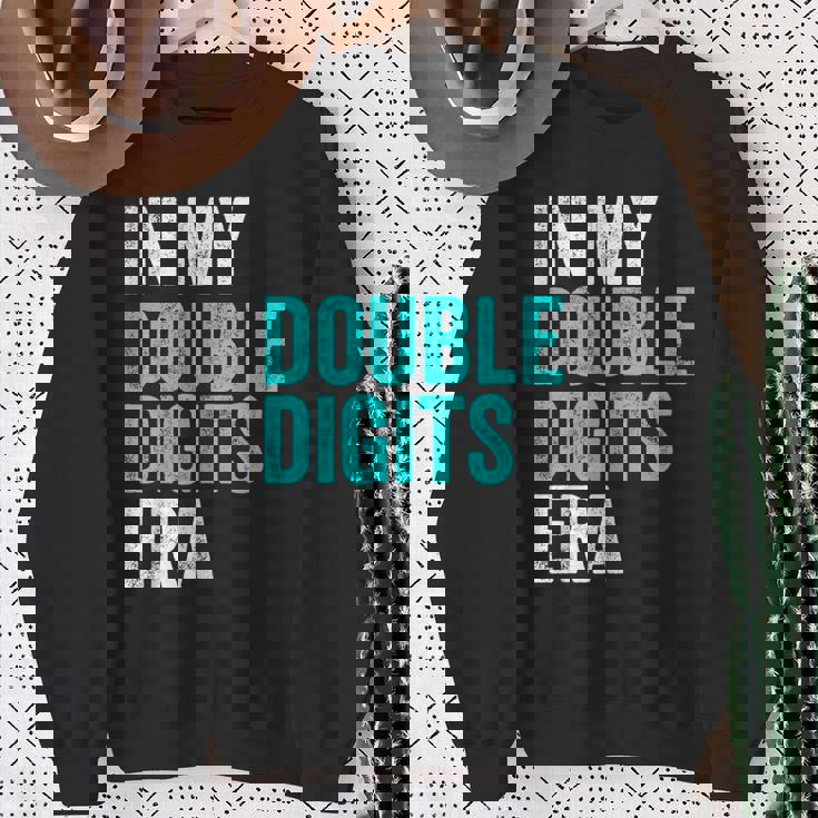 In My Double Digits Era Ten Year Old Boy 10Th Birthday Sweatshirt Gifts for Old Women