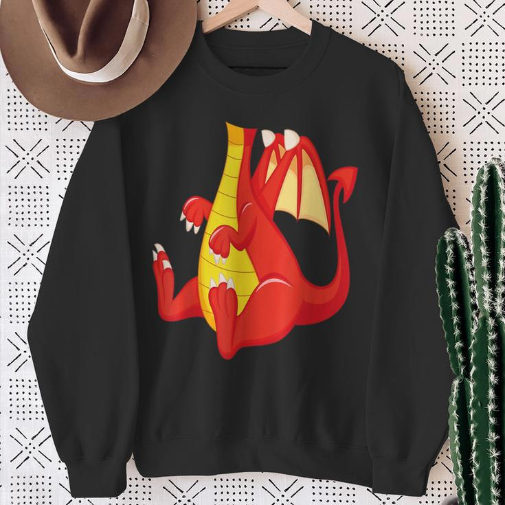 Dragon Red Dragon Costume Sweatshirt Gifts for Old Women