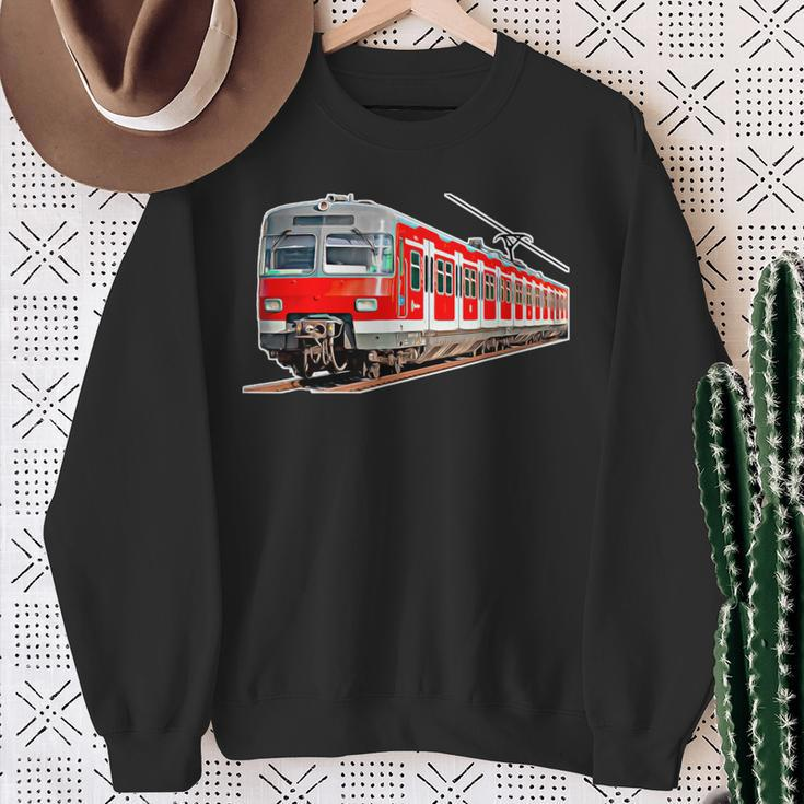 Driftzug Bahn Railenverkehr Travel Train Railway Sweatshirt Geschenke für alte Frauen