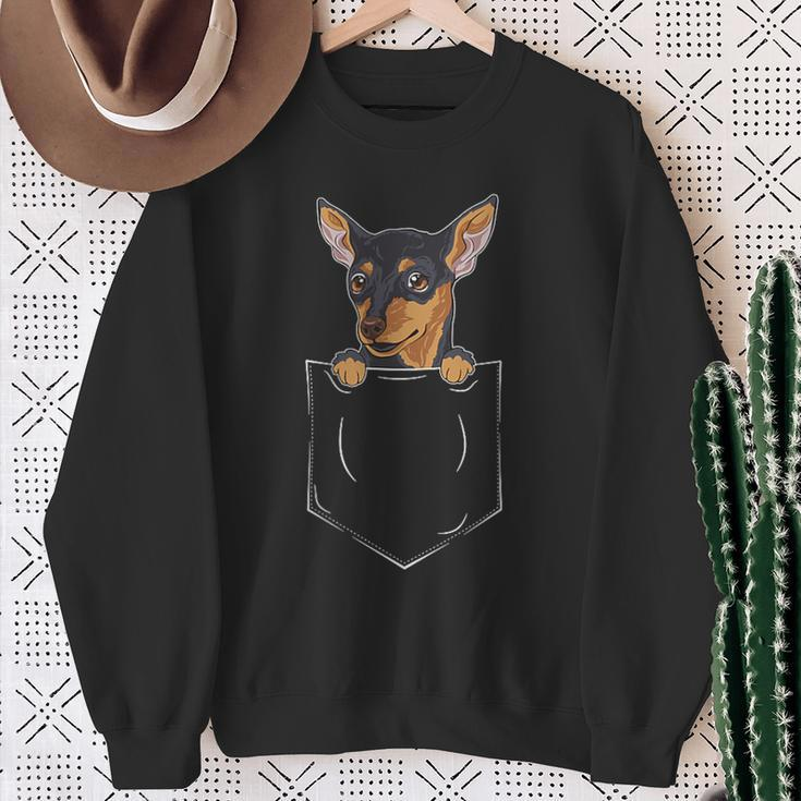 Dwarf Pinscher Bag Dog Pet Dog Dwarf Pinscher Sweatshirt Geschenke für alte Frauen