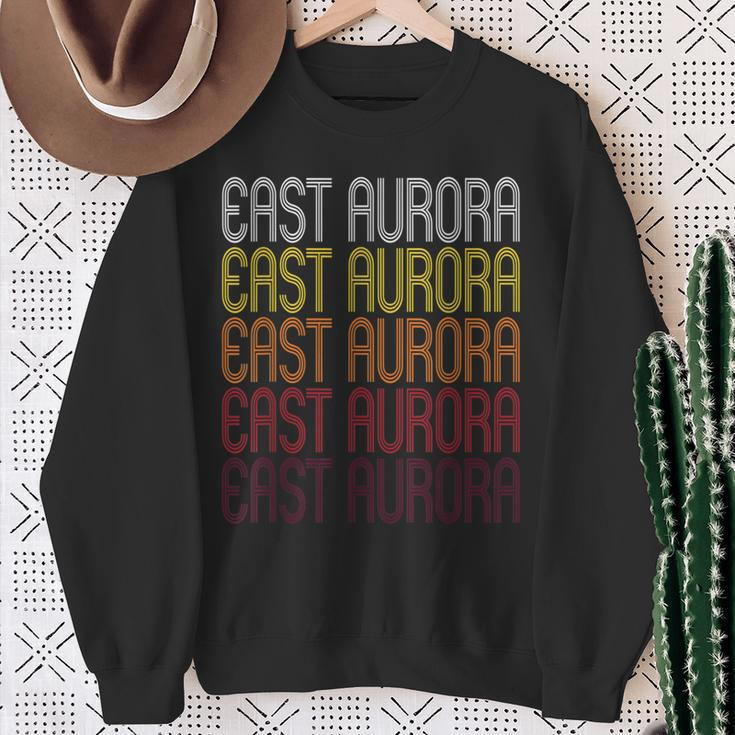 East Aurora Ny Vintage Style New York Sweatshirt Gifts for Old Women