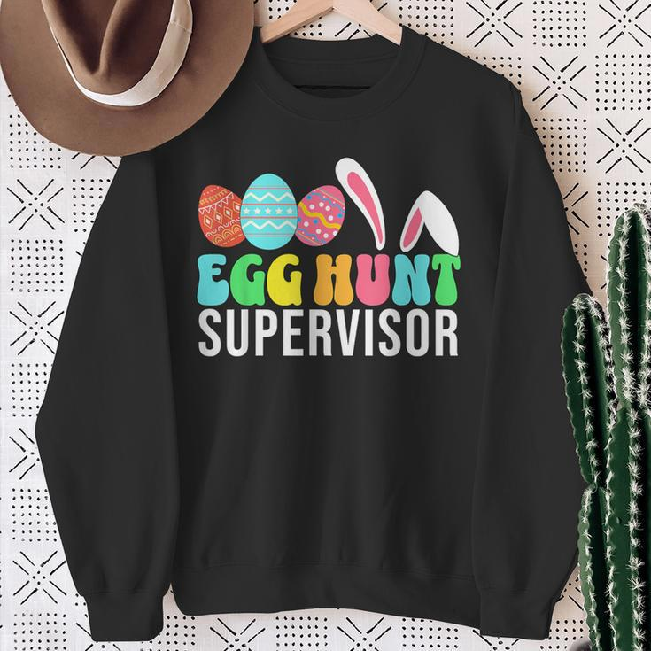 Easter Egg Hunting Supervisor Parents Sweatshirt Gifts for Old Women