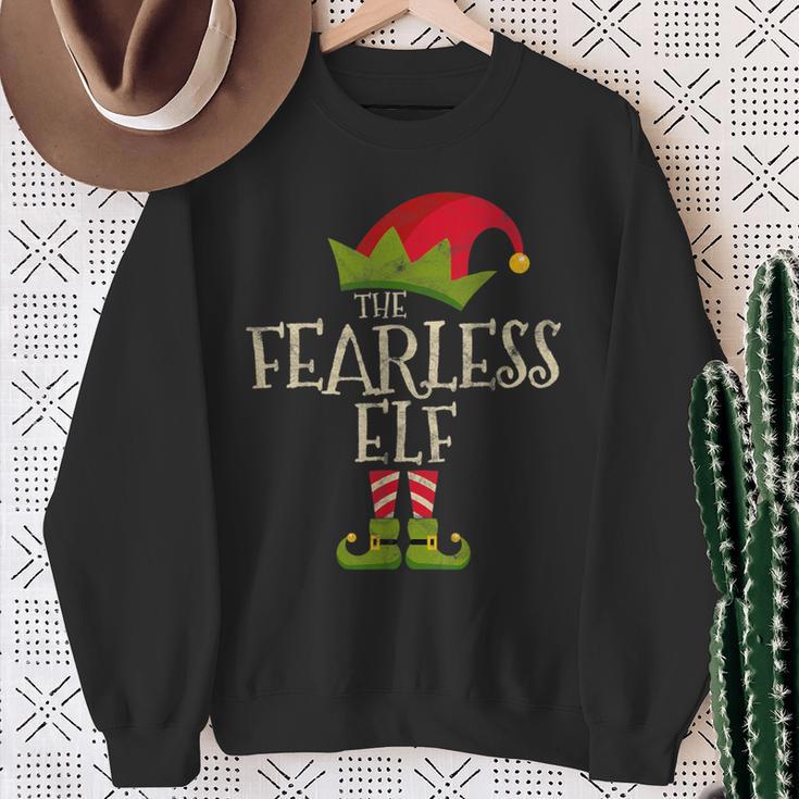 Easy The Fearless Elf Costume Family Group Christmas Sweatshirt Gifts for Old Women