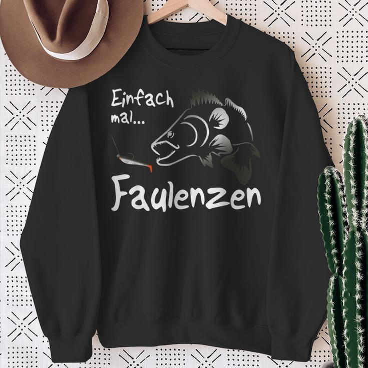 Easy Lazing Fishing Rubber Fish Zander Fishing Angler Sweatshirt Geschenke für alte Frauen