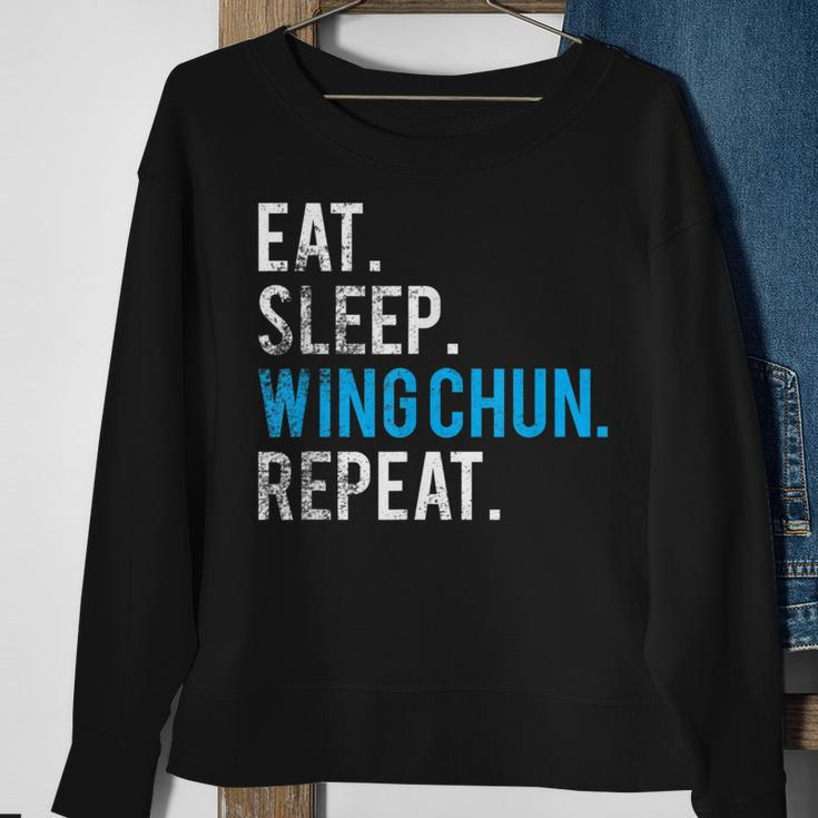 Eat Sleep Wing Chun Repeat Kung Fu Sweatshirt Gifts for Old Women
