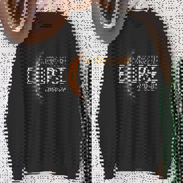 Eclipse 2024 Missouri Totality Eclipse Missouri Solar 2024 Sweatshirt Gifts for Old Women