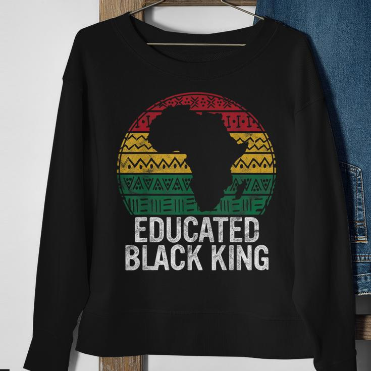 Educated Black King History Month African Pride Teacher Sweatshirt Gifts for Old Women
