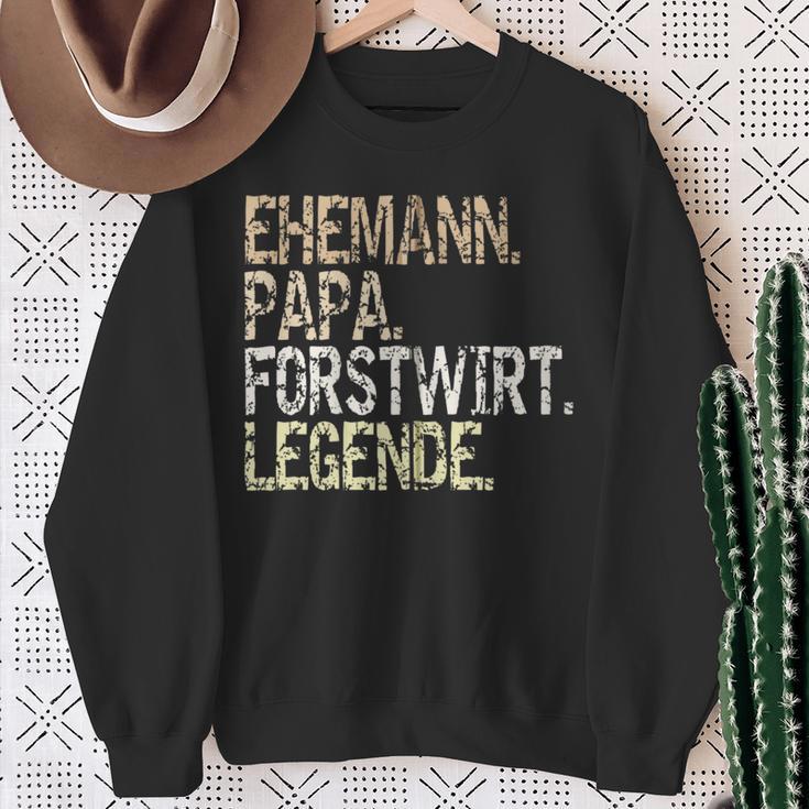 Ehemann Papa Forstwirt Legende Förster Waldarbeiter Outfit Kapuzenjacke Sweatshirt Geschenke für alte Frauen