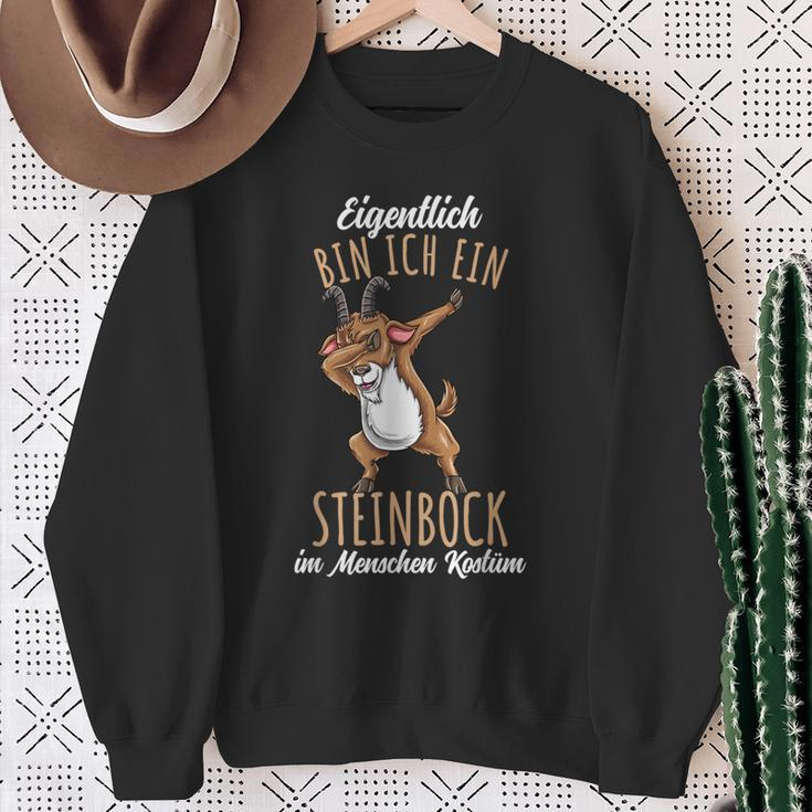 Eigentlich Bin Ich Ein Steinbock Kostüm Sweatshirt Geschenke für alte Frauen