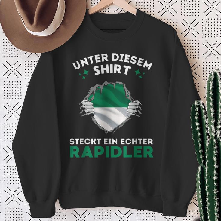 Ein Leben Lang Rapidler Für Echte Fans Sweatshirt Geschenke für alte Frauen