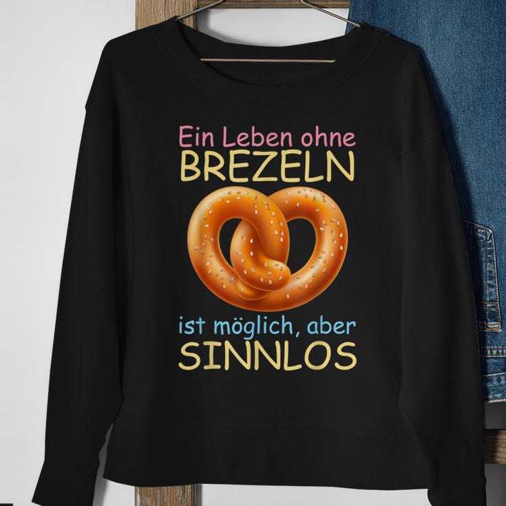 Ein Leben Ohne Prezeln Ist Mölich Aber Sinnlos Slogan Sweatshirt Geschenke für alte Frauen