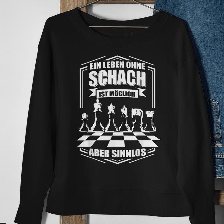 Ein Leben Ohne Schach Sweatshirt, Spruch für Schachspieler Geschenke für alte Frauen