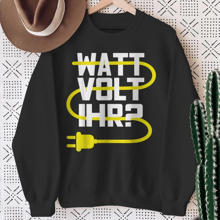 Electronic Electrician Watt Volt Her Sweatshirt Geschenke für alte Frauen
