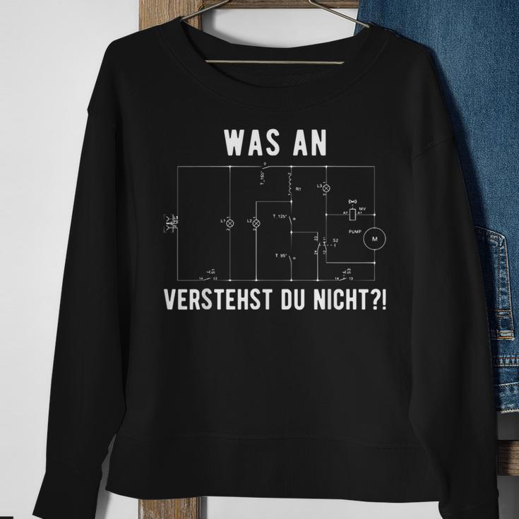 Elektroniker Elektriker Schaltplan Geschenk Sweatshirt Geschenke für alte Frauen