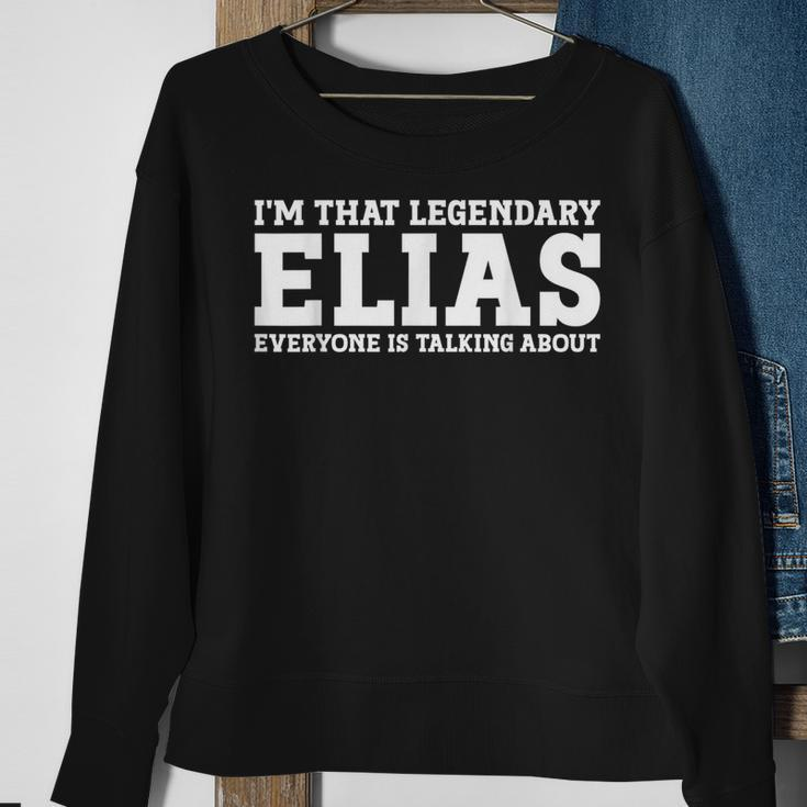 Elias Surname Team Family Last Name Elias Sweatshirt Gifts for Old Women