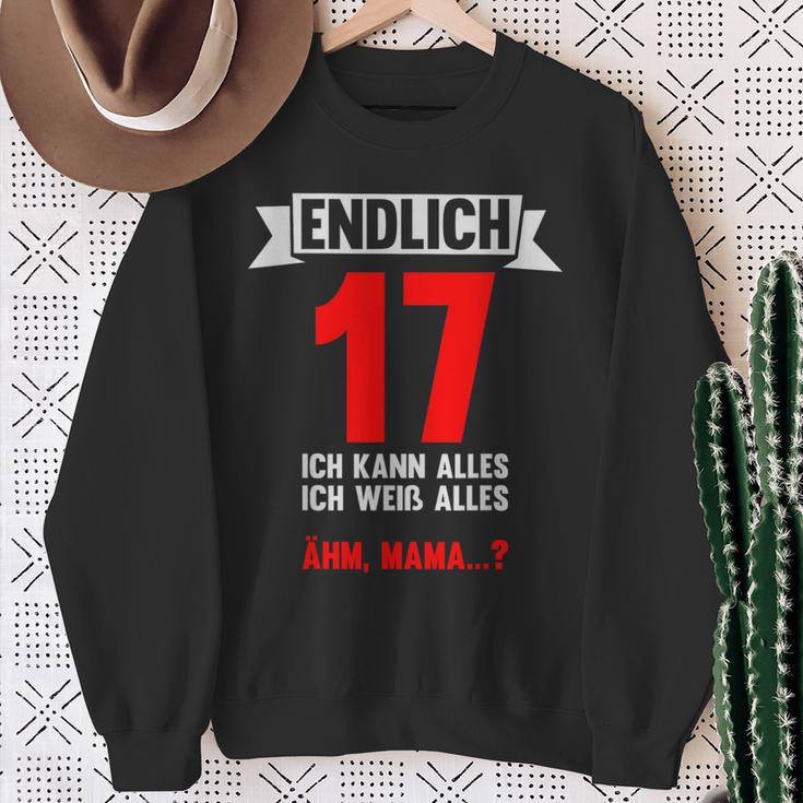 Endlich 17 Ich Kann Alles 17 Jahre 17Th Birthday Sweatshirt Geschenke für alte Frauen