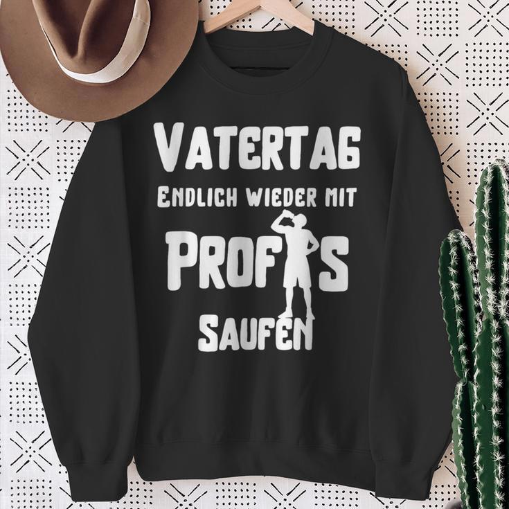 Endlich Wieder Mit Profis Saufen Alcohol Handcart Sweatshirt Geschenke für alte Frauen