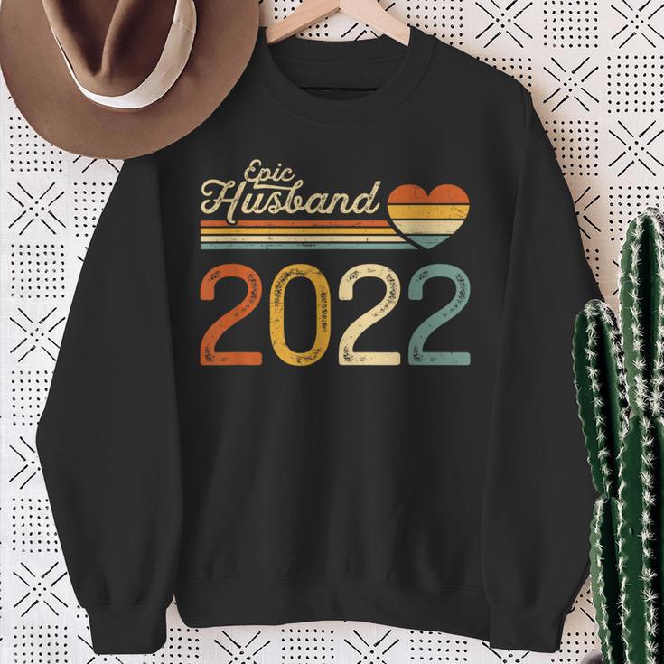 Epic Husband Since 2022 Vintage Wedding Anniversary Sweatshirt Gifts for Old Women