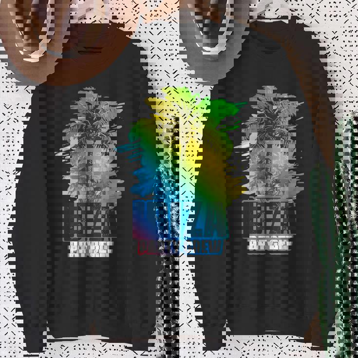 Equipo Deacaciones En Ibiza Party Crew Colorido Camisa de entrenamiento Regalos para ancianas