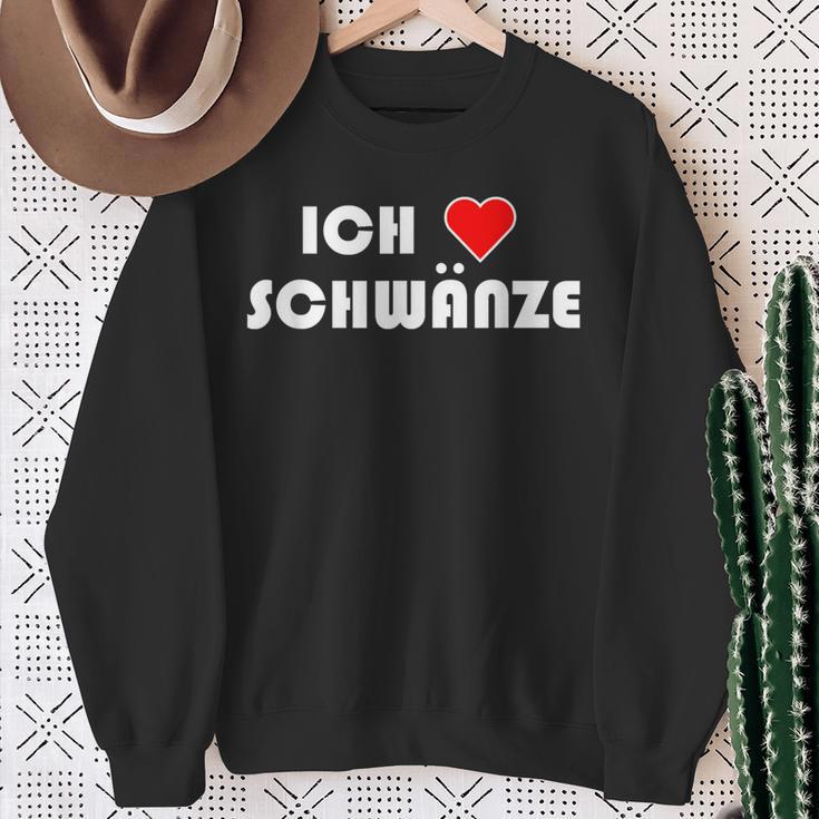 Erotic Ich Schwanze I Love Cocks Sweatshirt Geschenke für alte Frauen