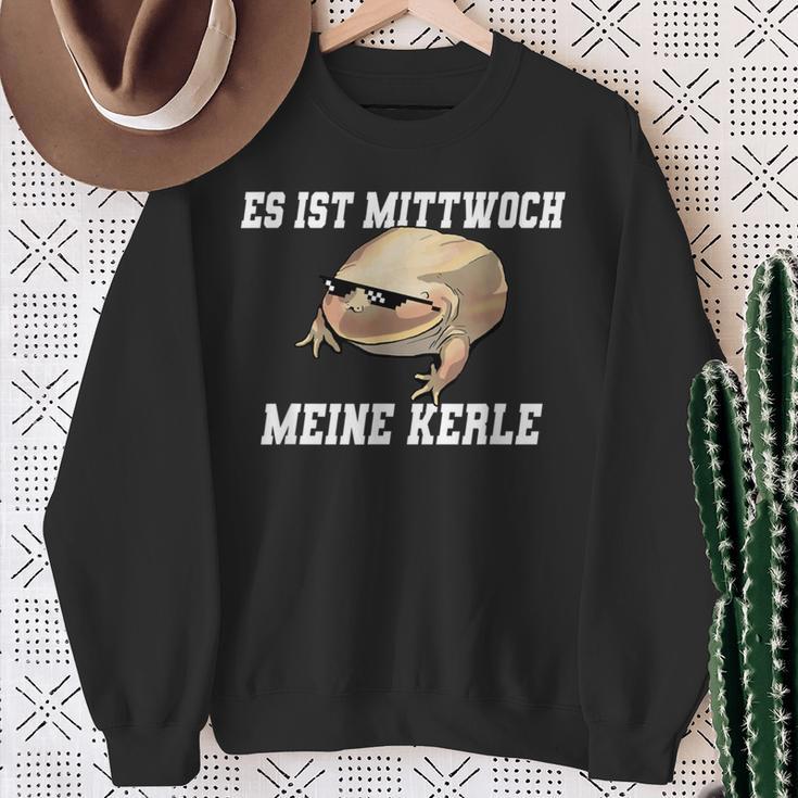 Es Ist Wednesch Meine Kerle Dank Frog Edition Sweatshirt Geschenke für alte Frauen