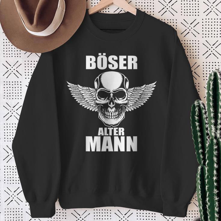 Evil Old Man Skull Dad Sweatshirt Geschenke für alte Frauen