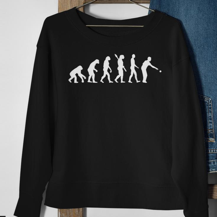 Evolution des Fußballspielers Schwarzes Sweatshirt, Design für Fußballfans Geschenke für alte Frauen