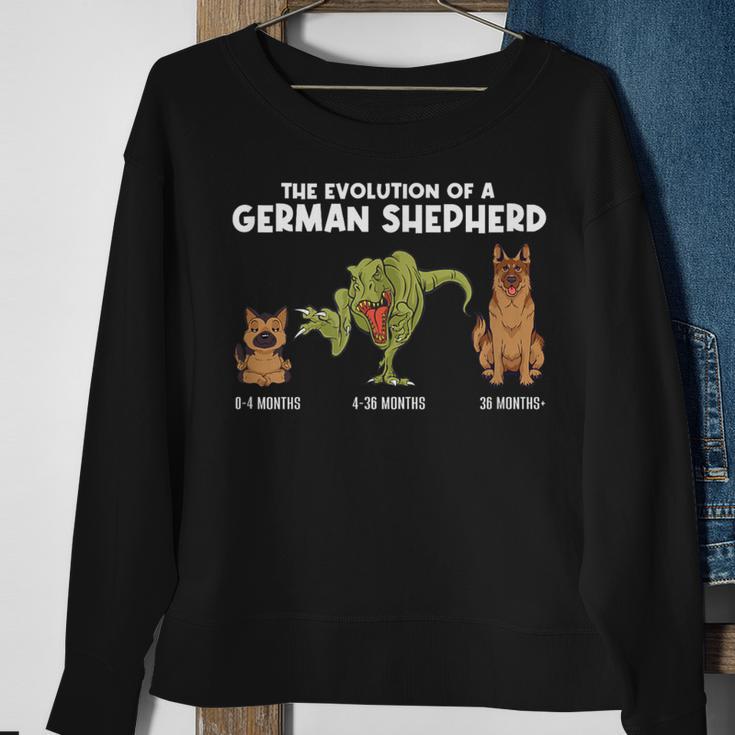 Evolution German Shepherd Evolution German Shepherd Sweatshirt Gifts for Old Women