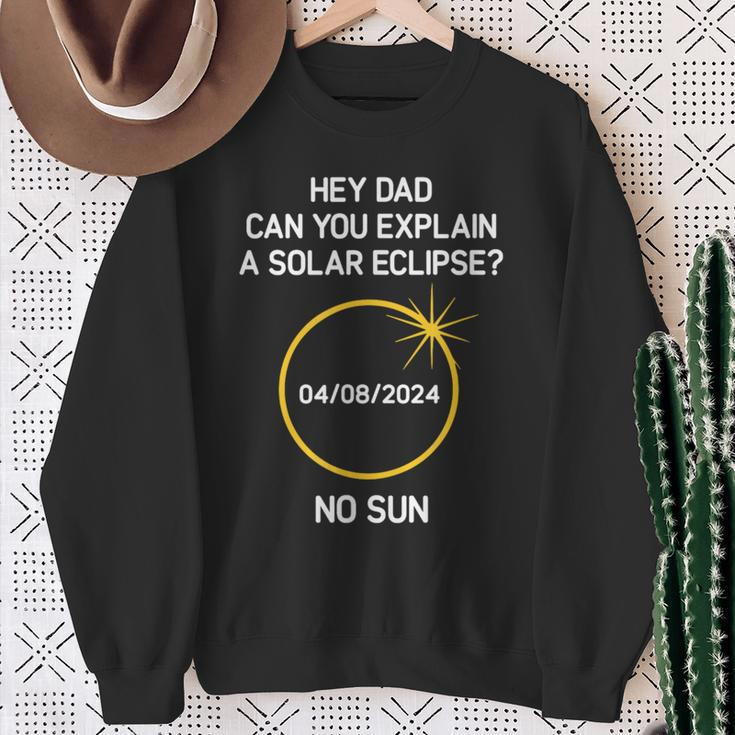 Can You Explain A Solar Eclipse No Sun Jokes Sweatshirt Gifts for Old Women