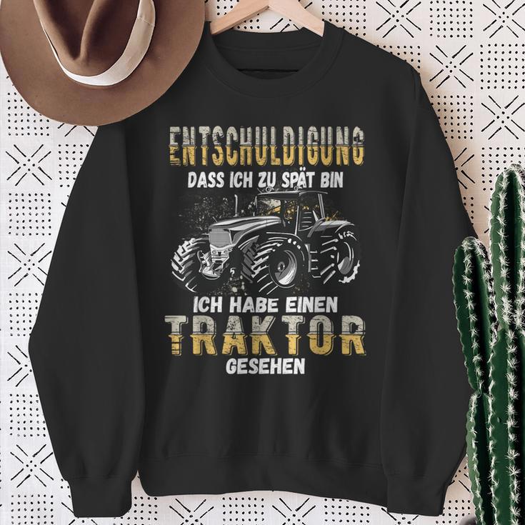 Extschuldigung Dass Ich Zu Spät Excuse Das Ich Zu Sp Sweatshirt Geschenke für alte Frauen