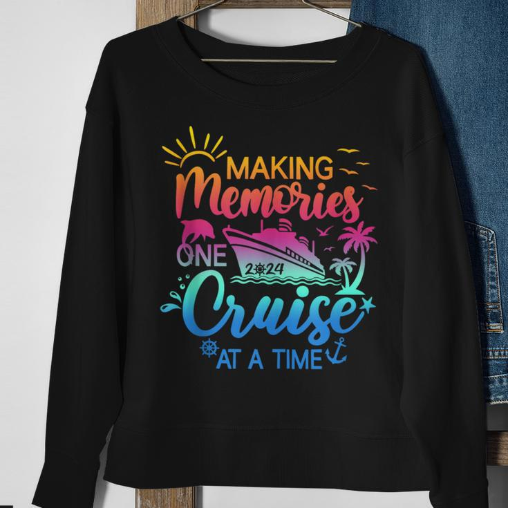 Family Cruise 2024 Making Memories One Cruise At A Time Sweatshirt Gifts for Old Women