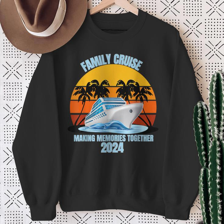 Family Cruise 2024 Making Memories Together Vacation Trip Sweatshirt Gifts for Old Women