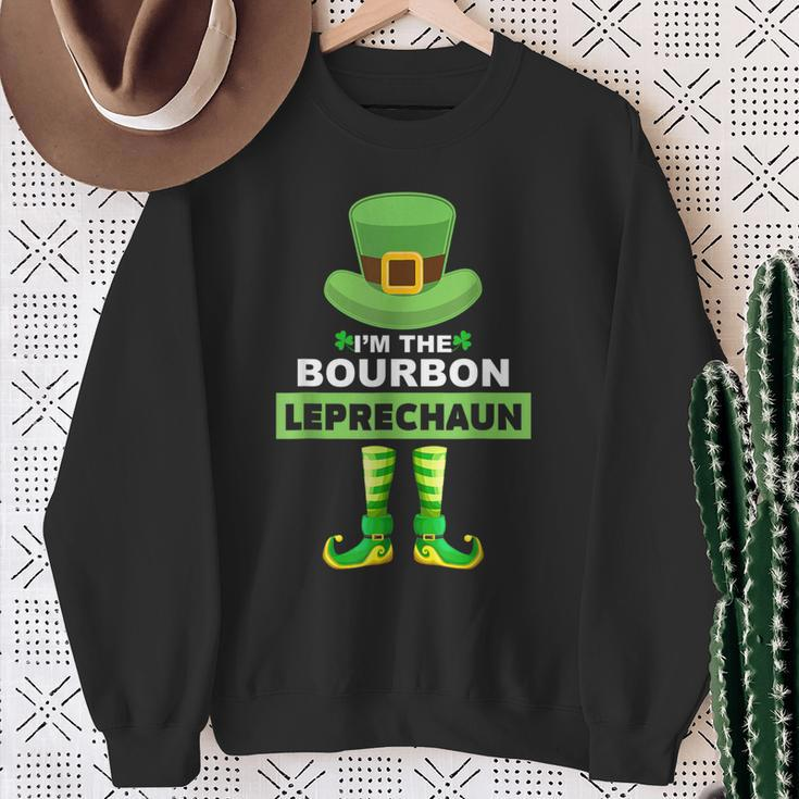 Family Matching I'm The Bourbon Leprechaun St Patrick's Day Sweatshirt Gifts for Old Women