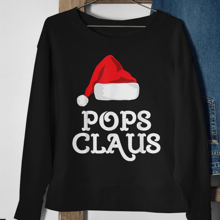 Family Pops Claus Christmas Santa's Hat Matching Pajama Sweatshirt Gifts for Old Women