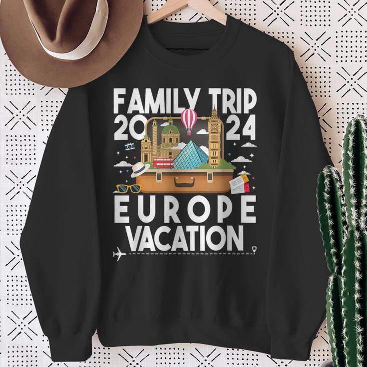 Family Trip 2024 Europe Vacation Summer Traveling Holiday Sweatshirt Gifts for Old Women