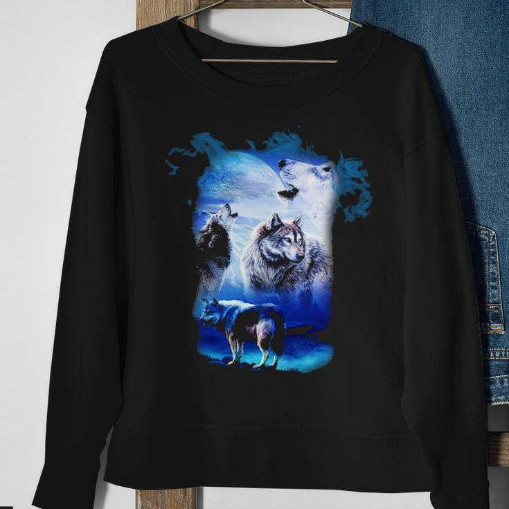 Fantasy Wolf Sweatshirt Gifts for Old Women