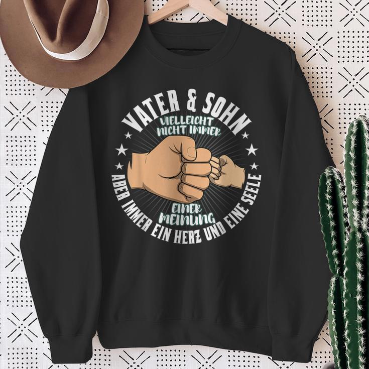 Father & Son Nicht Immer Einer Meinung Father's Day Sweatshirt Geschenke für alte Frauen