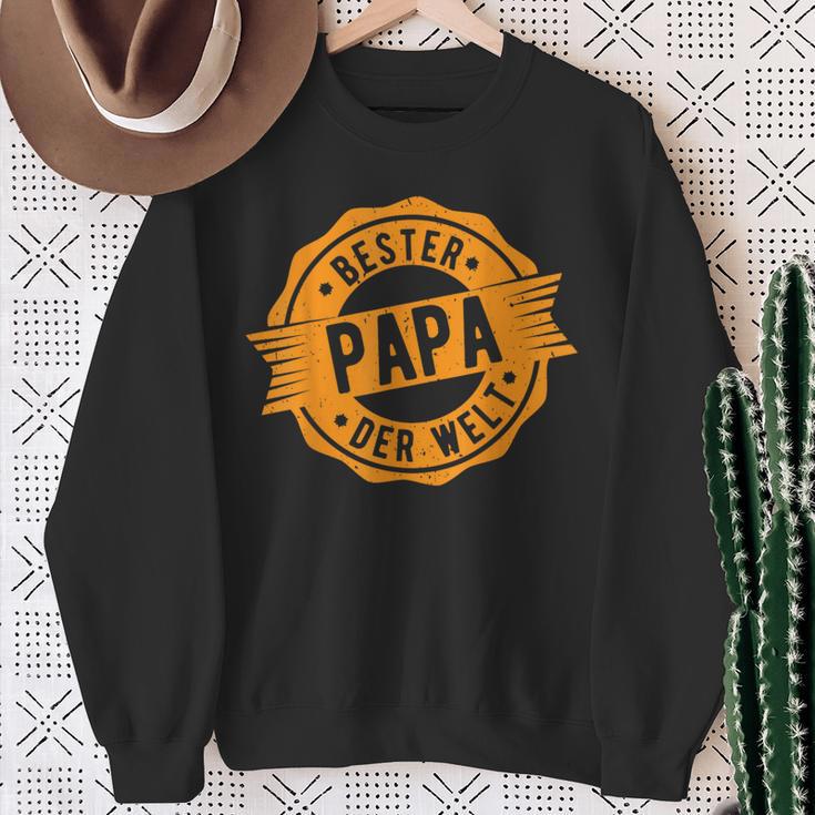 Father's Day Retro Bester Papa Der Welt Sweatshirt Geschenke für alte Frauen