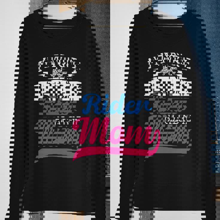 My Favorite Dirt Bike Rider Calls Me Mom Mx Bike Motocross Sweatshirt Gifts for Old Women