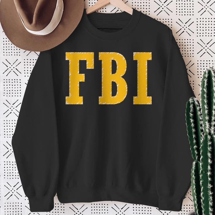 Federal Bureau Of Investigation Fbi Costume Logo Sweatshirt Gifts for Old Women