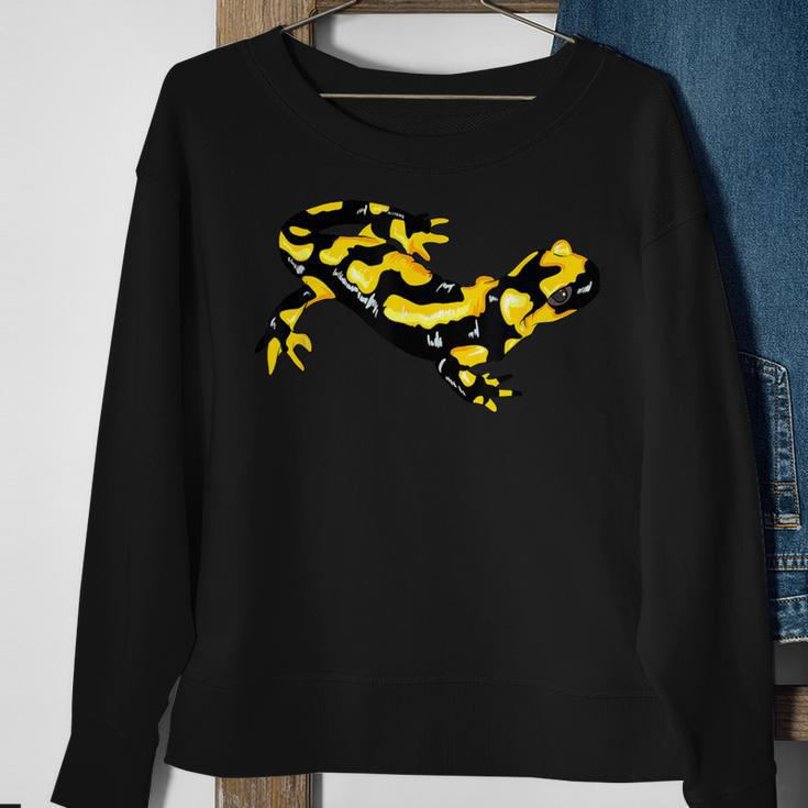 Feuersalamander Real Salamander Fire Molch Lurch Sweatshirt Geschenke für alte Frauen