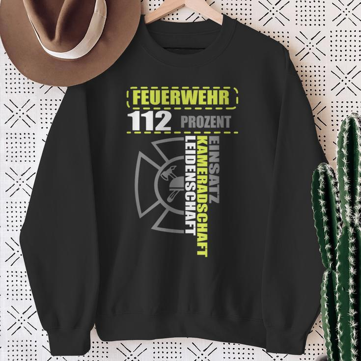 Feuerwehr Fire Brigade Motif 112 Insert Sweatshirt Geschenke für alte Frauen