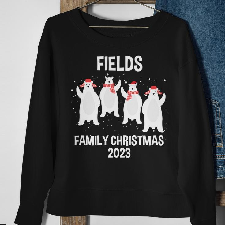 Fields Family Name Fields Family Christmas Sweatshirt Gifts for Old Women