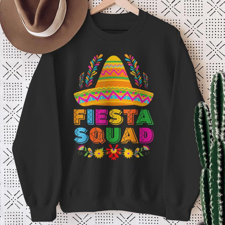 Fiesta Squad Tacos Mexican Party Fiesta Squad Cinco De Mayo Sweatshirt Gifts for Old Women