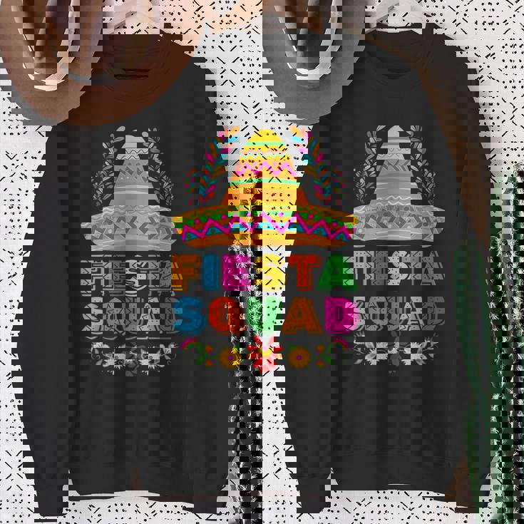 Fiesta Squad Tacos Mexican Party Fiesta Squad Cinco De Mayo Sweatshirt Gifts for Old Women